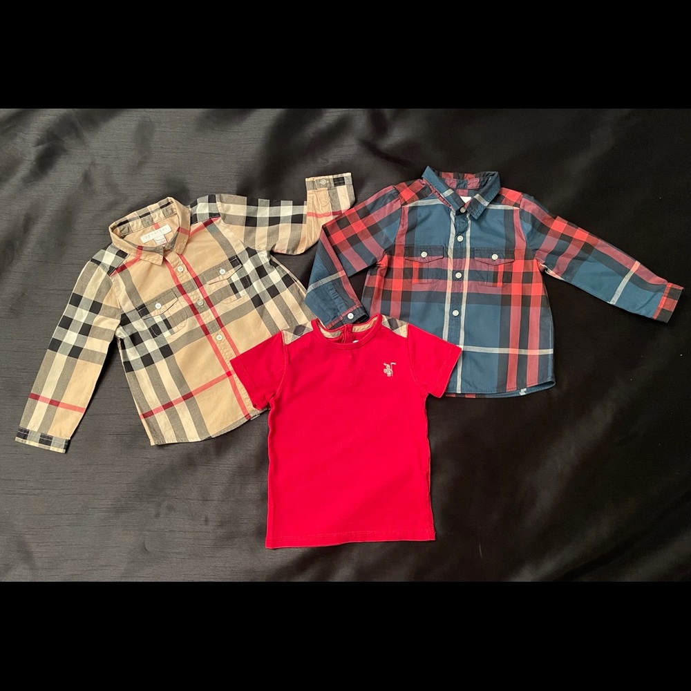 3 Children Burberry Shirts!